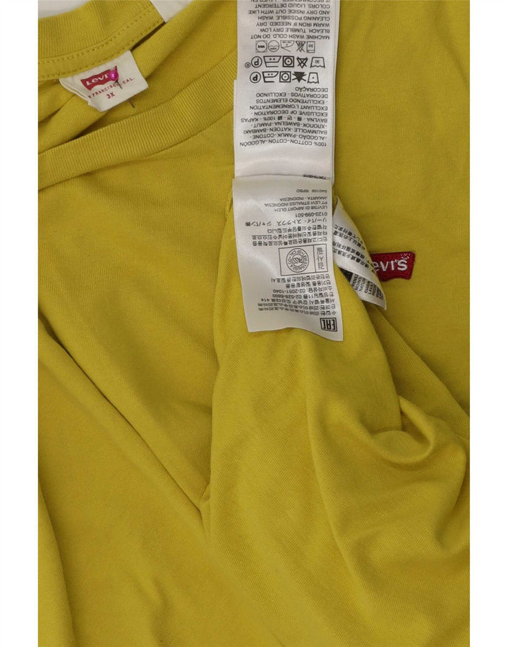Tricou pentru bărbați Levi's Top 3XL Bumbac galben