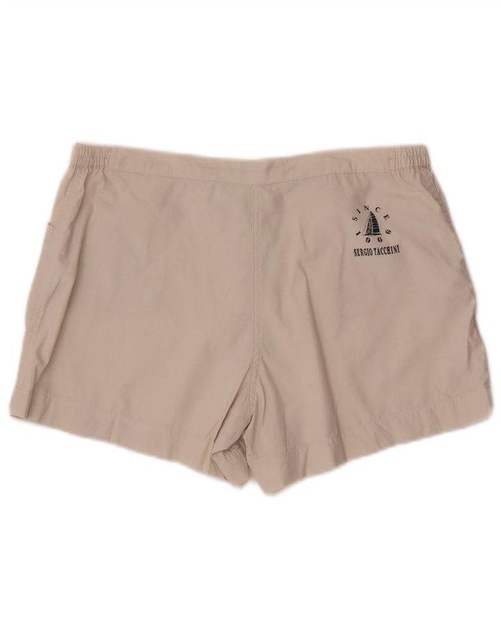 Sergio Tacchini Pantaloni scurți casual pentru femei IT 42 Medium W30 Bumbac alb