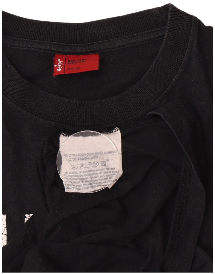 Tricou grafic pentru bărbați Levi's Top mediu negru bumbac