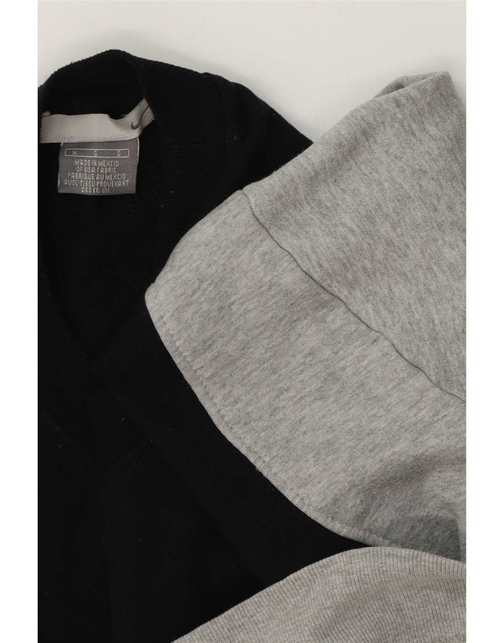 Pulover de hanorac grafic Nike pentru femei UK 14 Medium Black Colorblock