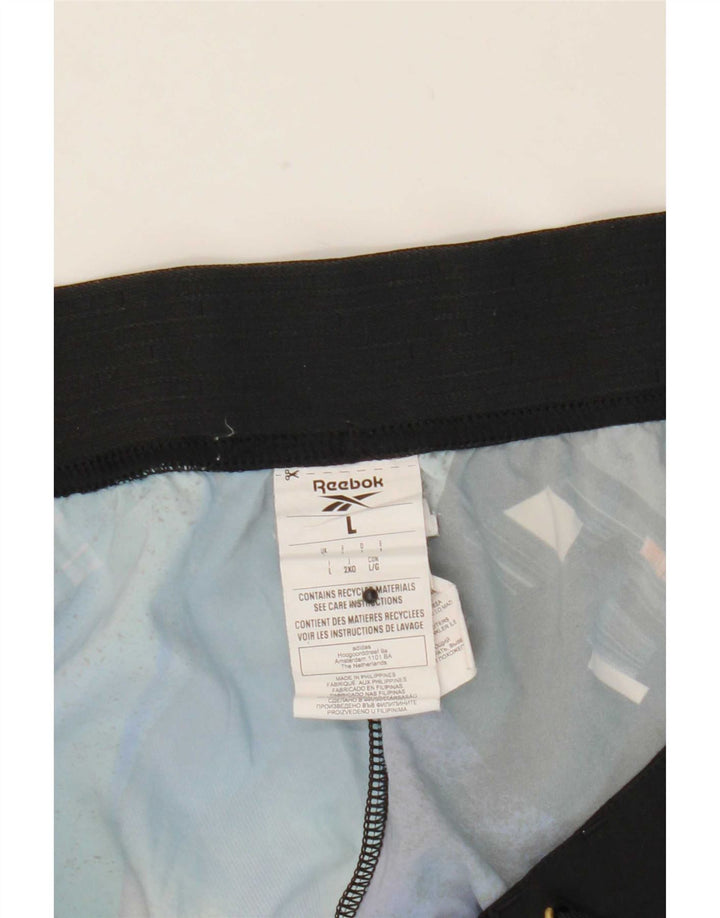 Pantaloni scurți de înot grafic Reebok pentru bărbați, mari, albastru, poliester color bloc