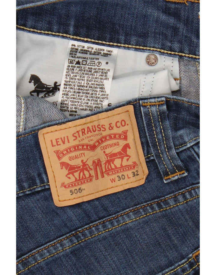 Blugi drepti 506 pentru femei Levi's W30 L28 Bumbac albastru