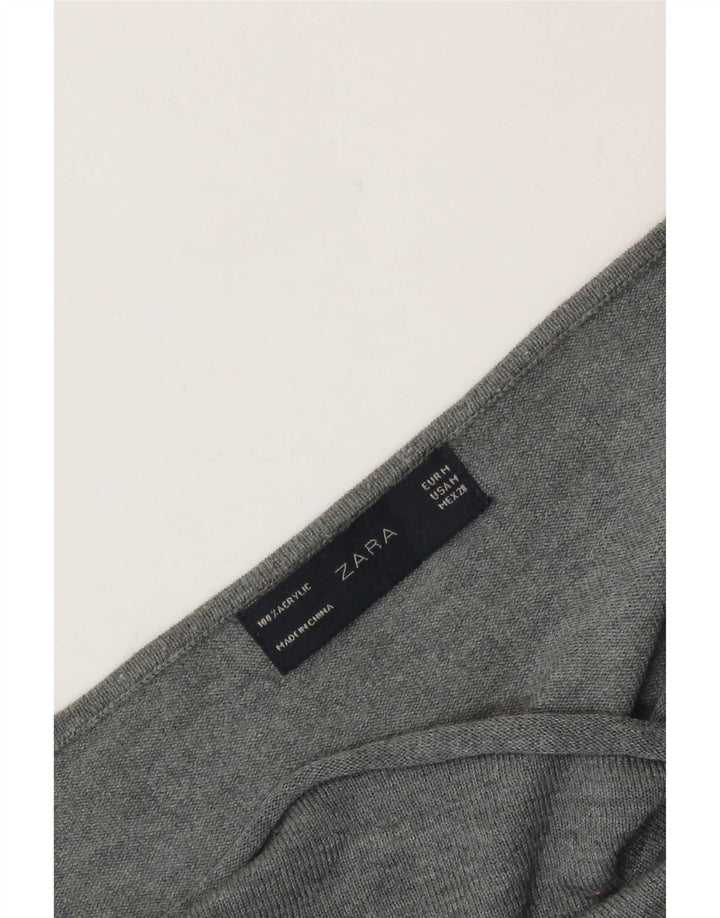 Bluză pentru femei Zara UK 14 Medium Gri Acrilic