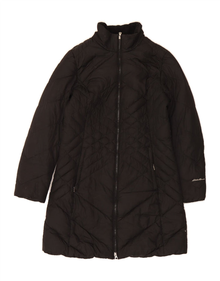 EDDIE BAUER Womens Padded Coat UK 14 Medium Black Polyester Vintage Eddie Bauer and Second-Hand Eddie Bauer from Messina Hembry 