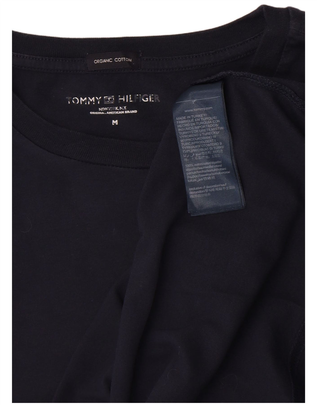 Tricou pentru bărbați Tommy Hilfiger Top mediu din bumbac bleumarin