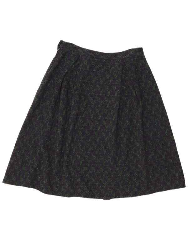 Fusta A-Line Vintage pentru femei W28 Medium Bleumarin Paisley