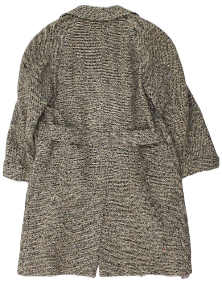 Palton dublu pentru femei VINTAGE IT 42 Gri Medium Herringbone