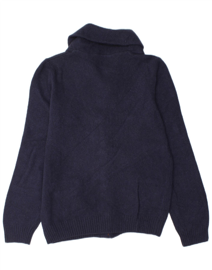 Pulover cardigan pentru bărbați Brooksfield IT 48 Mic Lână bleumarin