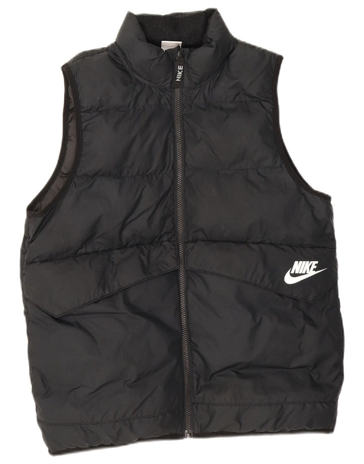 Gilet căptușit pentru băieți Nike 13-14 ani XL poliester negru