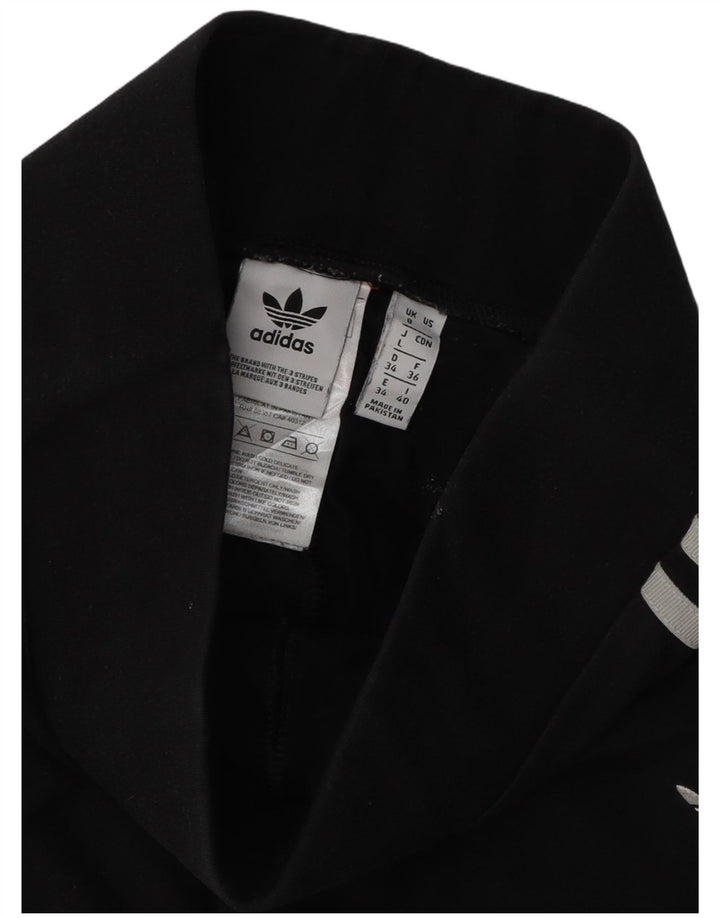 Leggings pentru femei Adidas UK 8 Small Black Bumbac