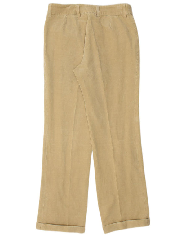 Jean Pierre Pantaloni drepti pentru femei din velur IT 44 Medium W30 L30 Bej