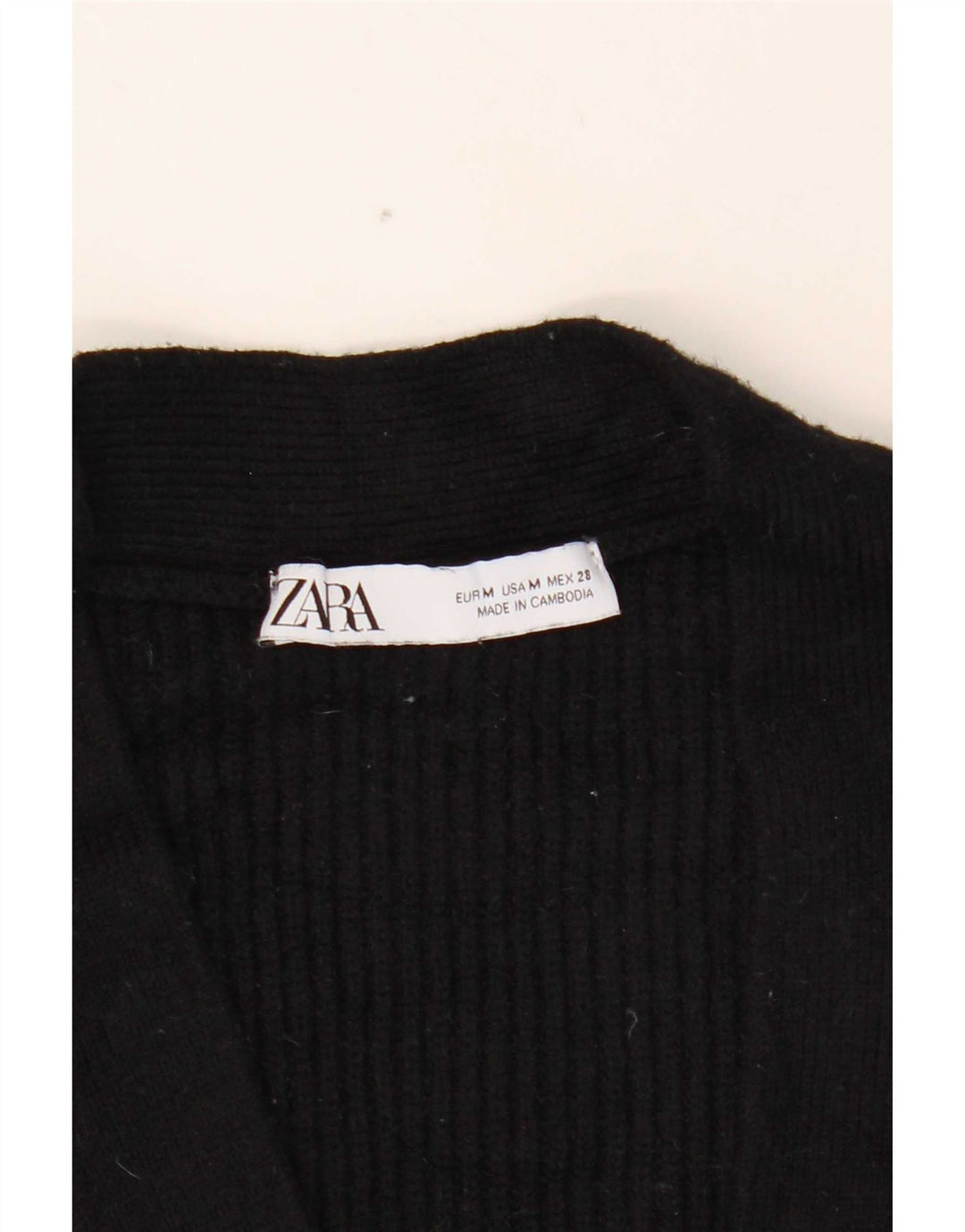 Pulover cardigan supradimensionat pentru femei Zara UK 14 Medium Negru