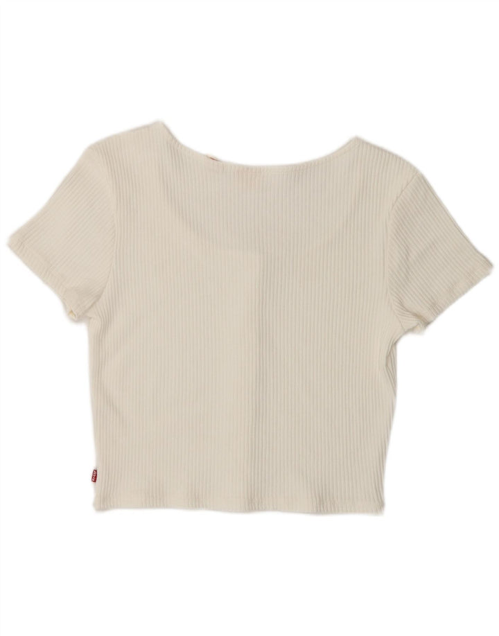 Bluză Levi's pentru femei Crop Shirt UK 14 Large White