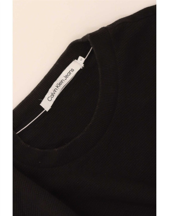 Top cu mânecă lungă pentru bărbați Calvin Klein Jeans, mediu negru