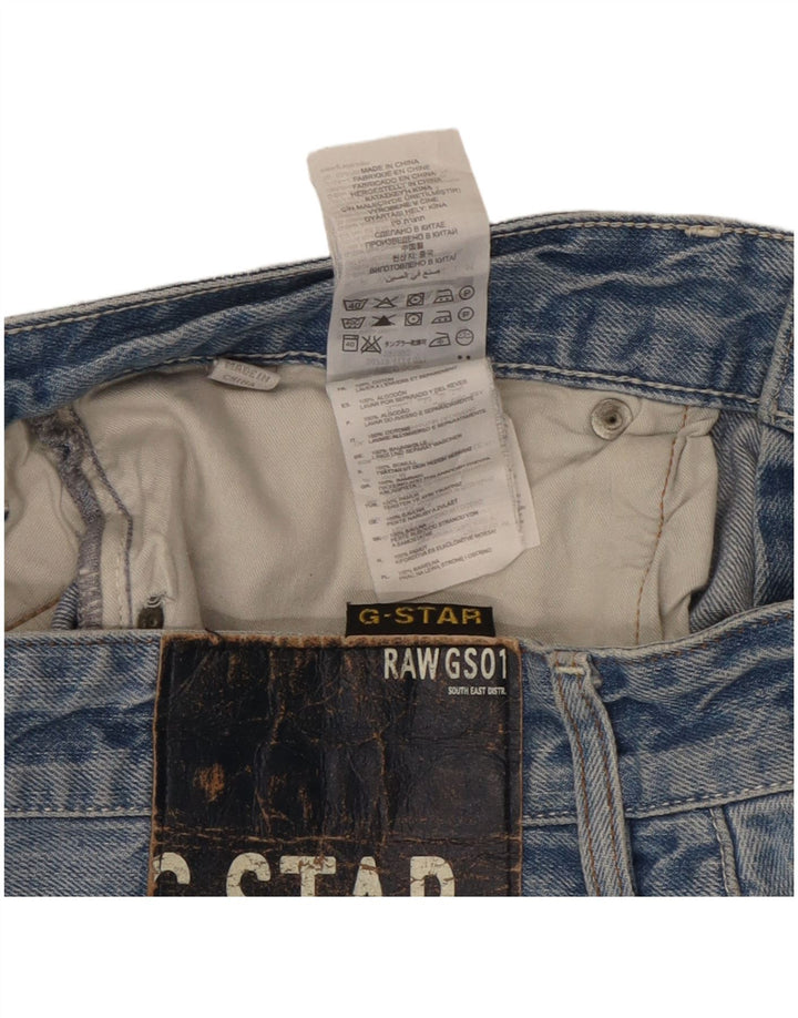 Blugi drepti pentru bărbați G-Star W33 L32 Bumbac albastru