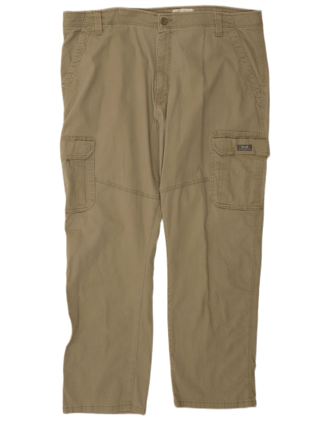 Pantaloni cargo WRANGLER pentru bărbați, cu ajustare relaxată, L42 L30, bumbac kaki