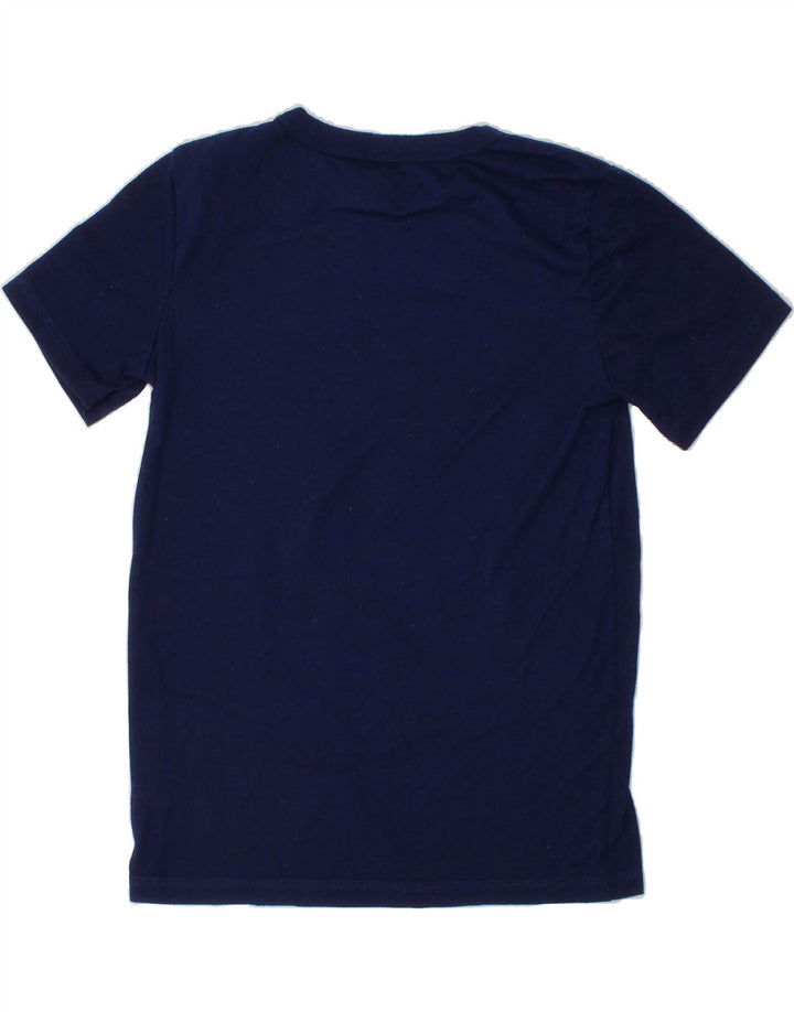EDDIE BAUER Boys Graphic T-Shirt Top 7-8 Years Small  Navy Blue Polyester Vintage Eddie Bauer and Second-Hand Eddie Bauer from Messina Hembry 
