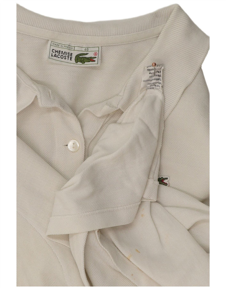 Tricou polo Lacoste pentru femei Mărimea 46 XL Bumbac alb