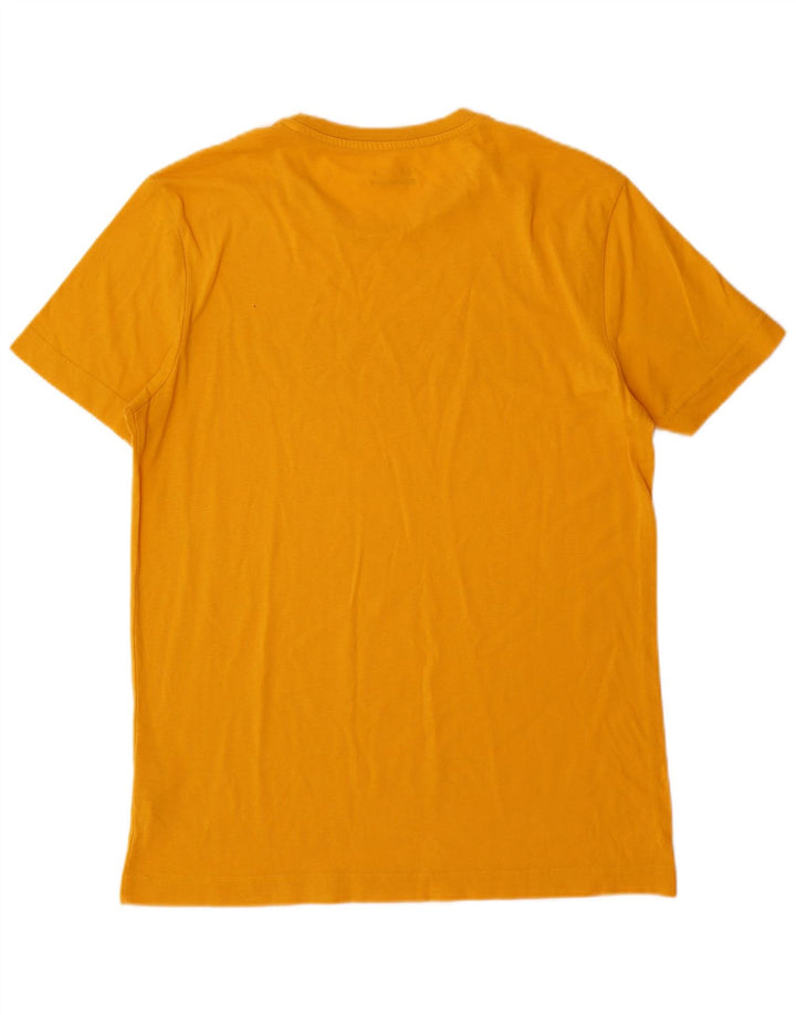 Tricou grafic pentru bărbați Lotto Top din bumbac galben mediu