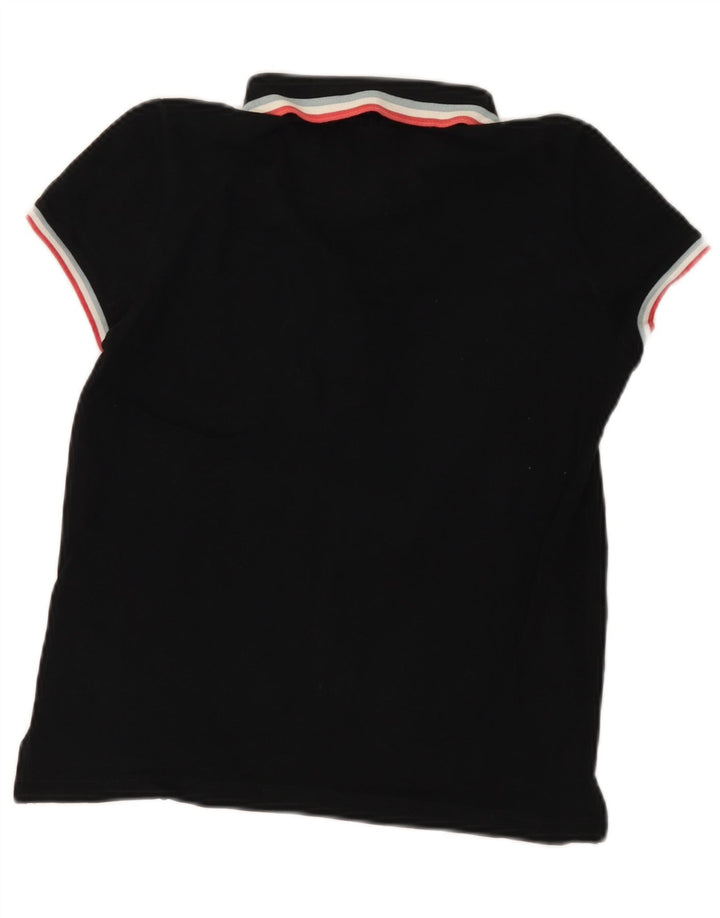 Tricou polo LACOSTE pentru dama, marimea 40, bumbac mediu negru