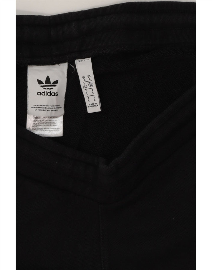Pantaloni scurți sport ADIDAS pentru bărbați, mari, negru, bumbac