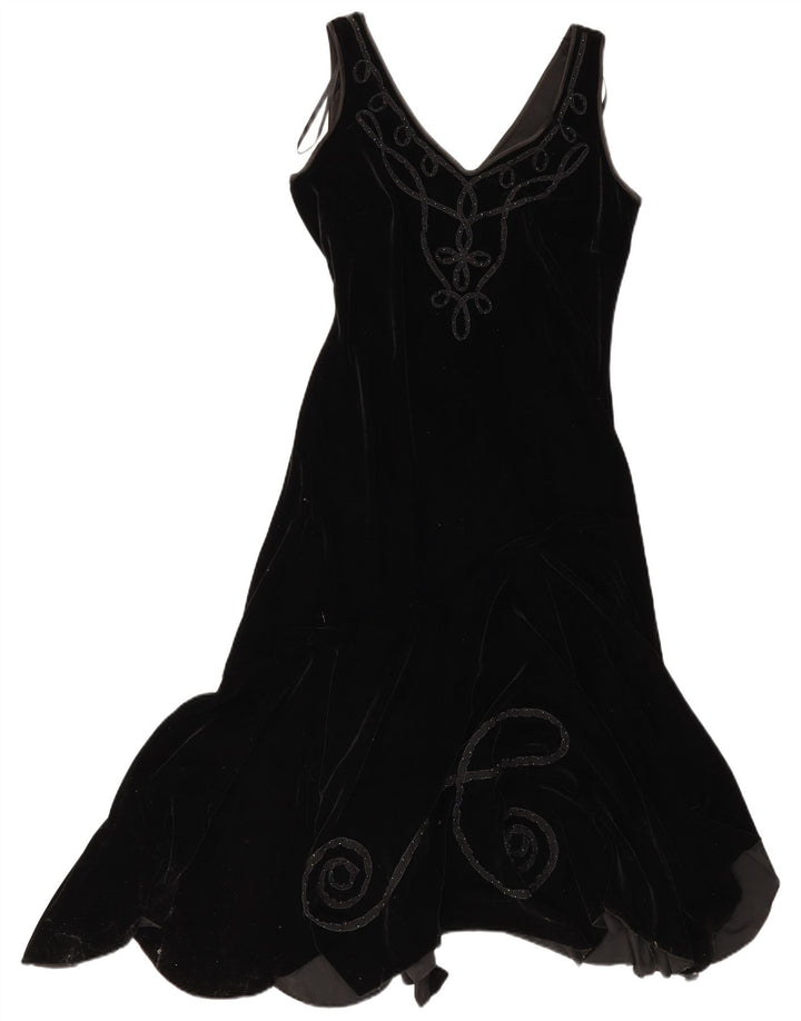 Rochie asimetrică fără mâneci pentru femei Simon Jeffrey UK 12 Medium Black