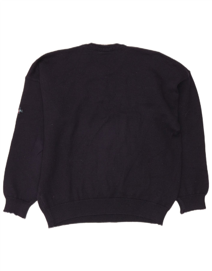 Pulover pentru bărbați Navigare cu decolteu triplu, mare, albastru bleumarin Argyle/Diamond