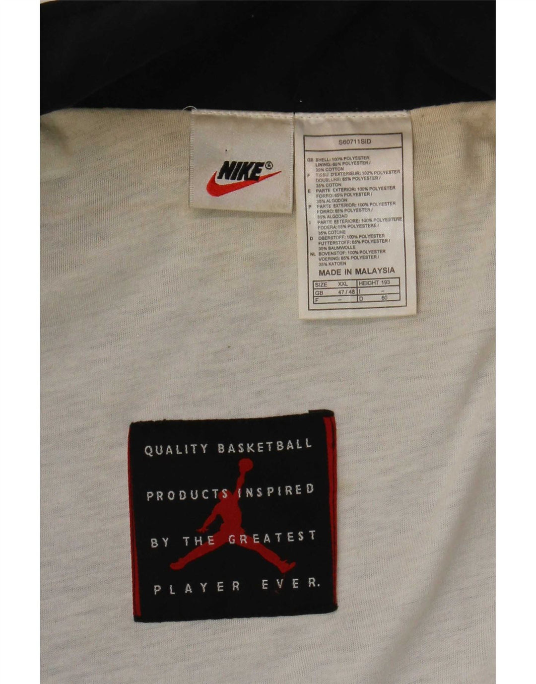Jachetă bomber Nike pentru bărbați Marea Britanie 47/48 2XL Negru Poliester color bloc