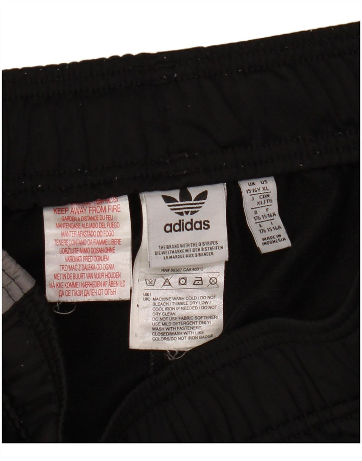 Pantaloni scurți sport grafic Adidas pentru băieți 15-16 ani, negru, poliester
