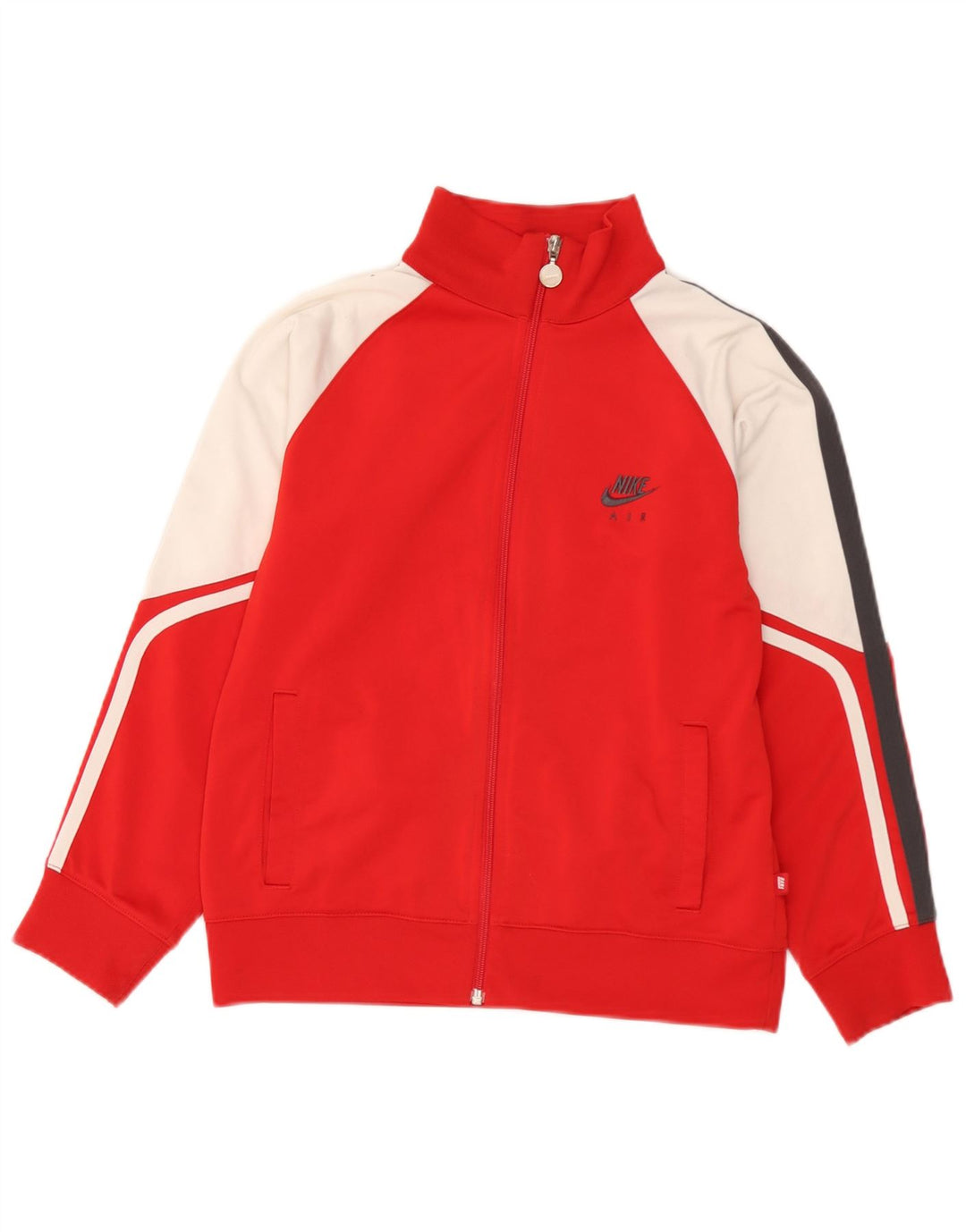 Jachetă de trening cu grafică Nike pentru băieți 10-11 ani, roșu mediu, color block
