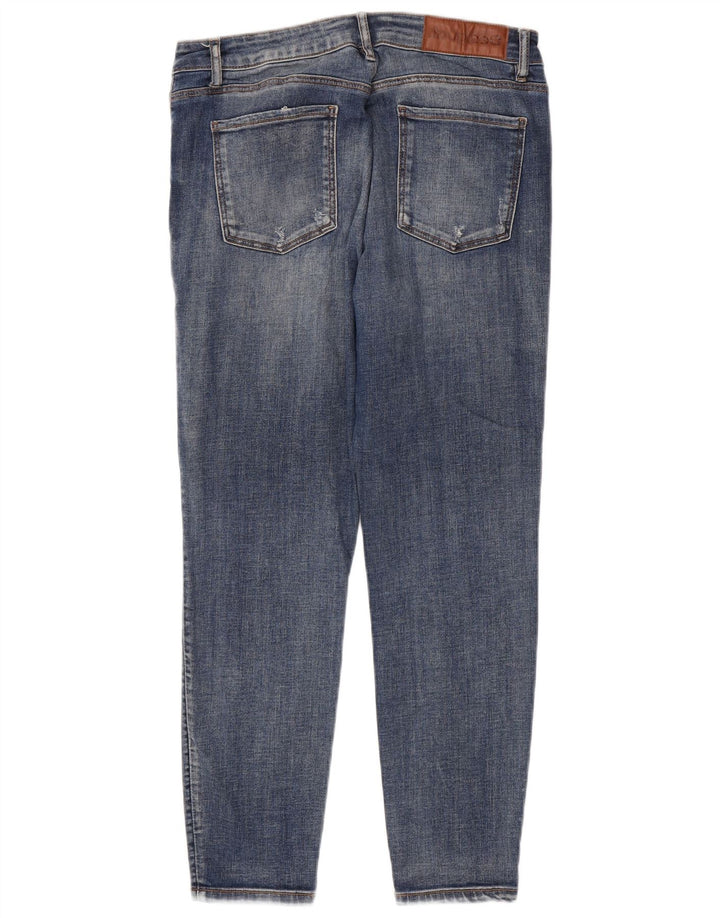 Blugi slim pentru femei Desigual Distressed W32 L26 Bumbac albastru