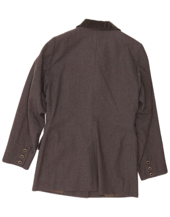 Blazer Vintage pentru femei cu 5 nasturi, UK 16, mare, gri