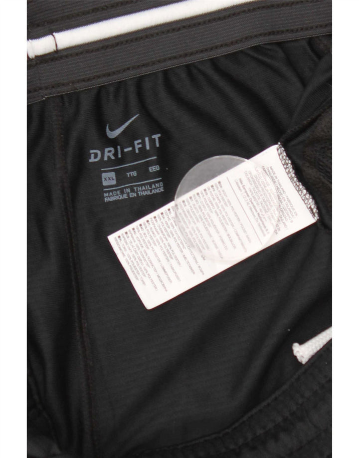 Pantaloni scurți sport Nike Dri Fit Graphic pentru bărbați 2XL, poliester negru