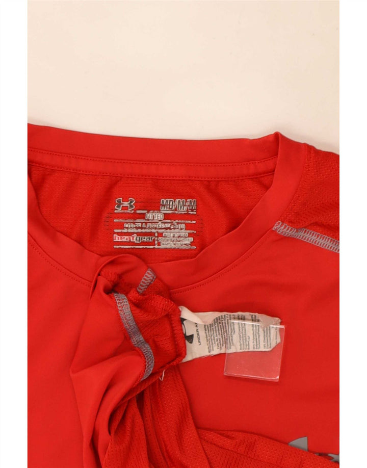 Tricou Under Armour pentru bărbați Heat Gear Top Medium Red Poliester