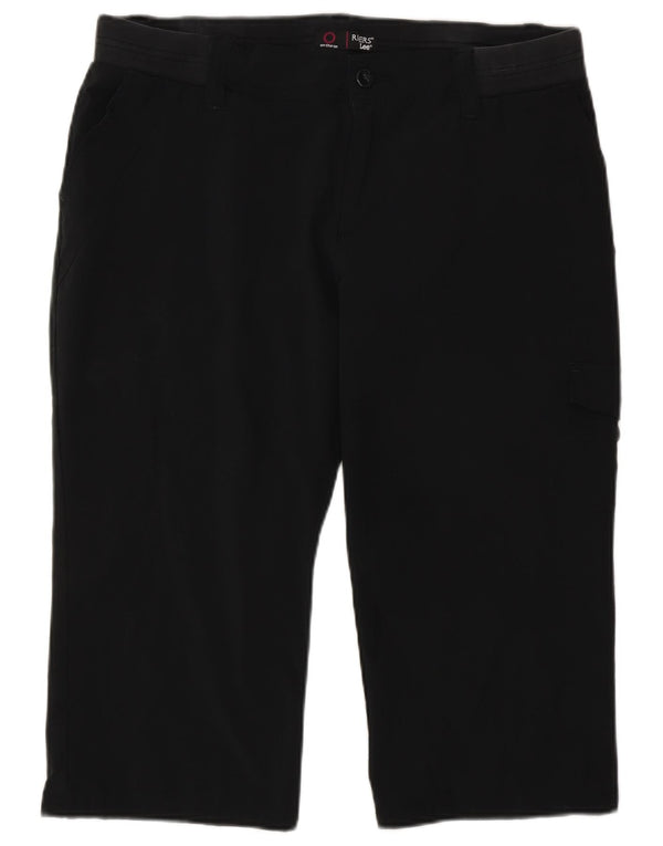 Pantaloni Lee Raiders Cargo Capri pentru femei US 16 2XL W34 L20 Poliester negru