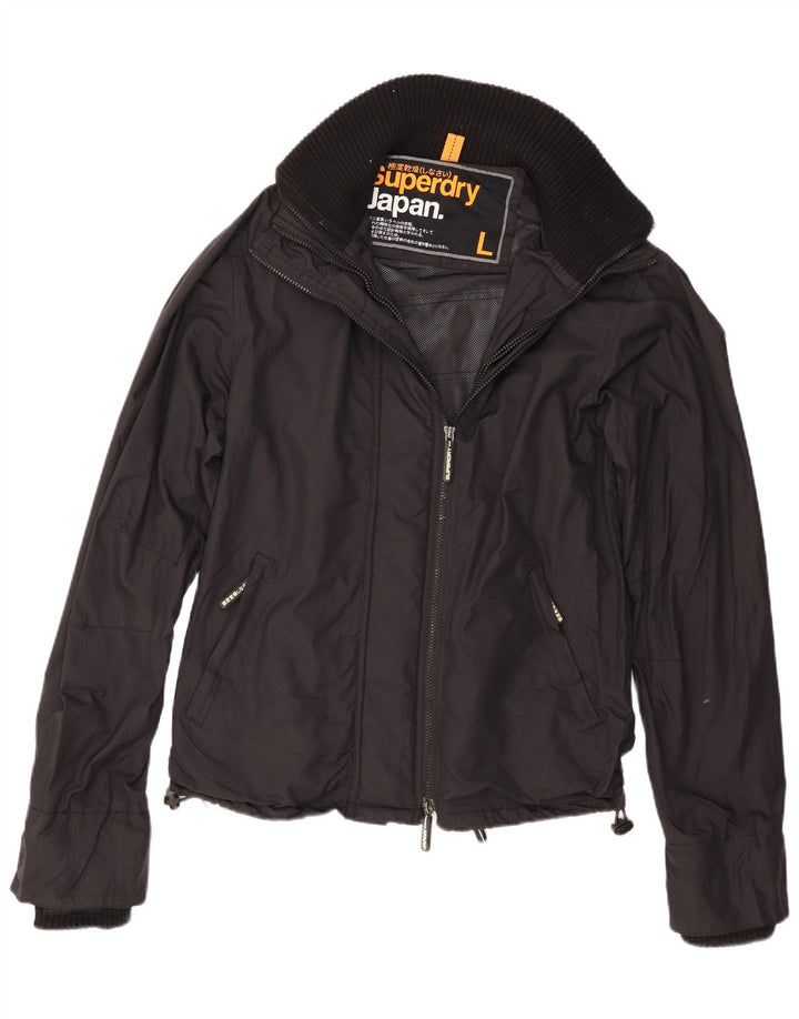 Jachetă Windbreaker Superdry pentru bărbați, UK 40, mare, negru, nailon