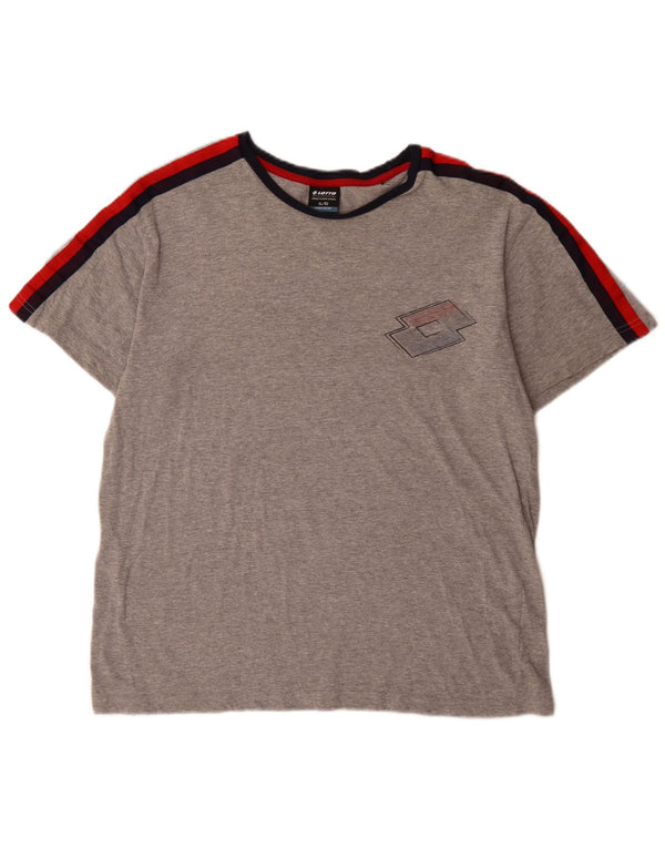 Tricou Bărbați Lotto Top XL Gri Bumbac Colorblock