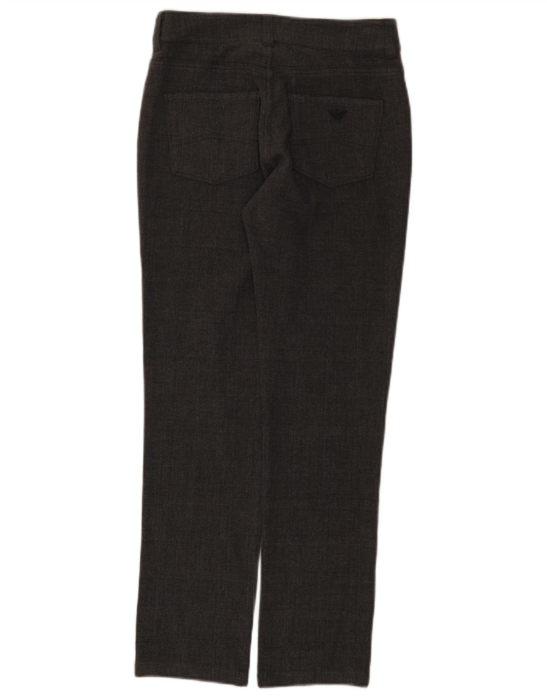 Pantaloni casual slim pentru femei Armani L26 L28 poliester cu carouri gri
