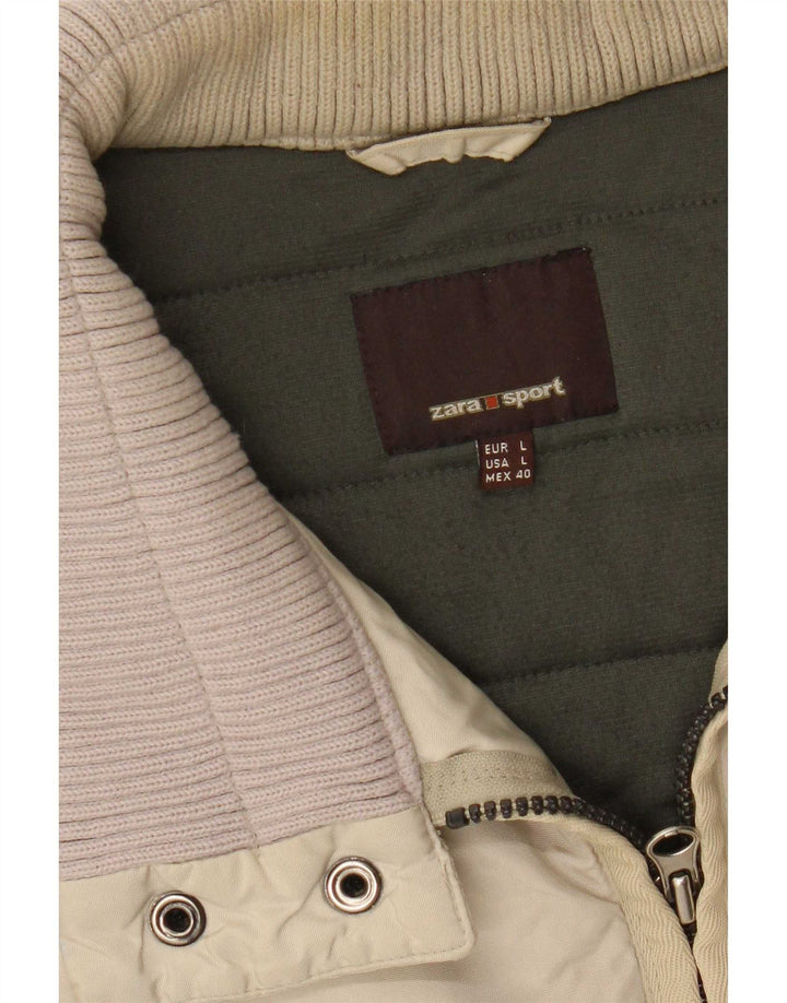 Bomber pentru bărbați Zara UK 40 Large Beige
