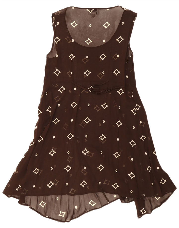 Rochie A-Line Transparentă pentru Damă Vintage IT 46 Maro Maro Geometric