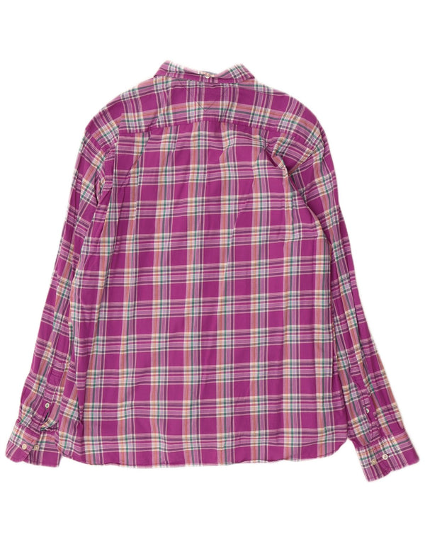 Cămașă personalizată pentru bărbați Tommy Hilfiger, bumbac XL purple check