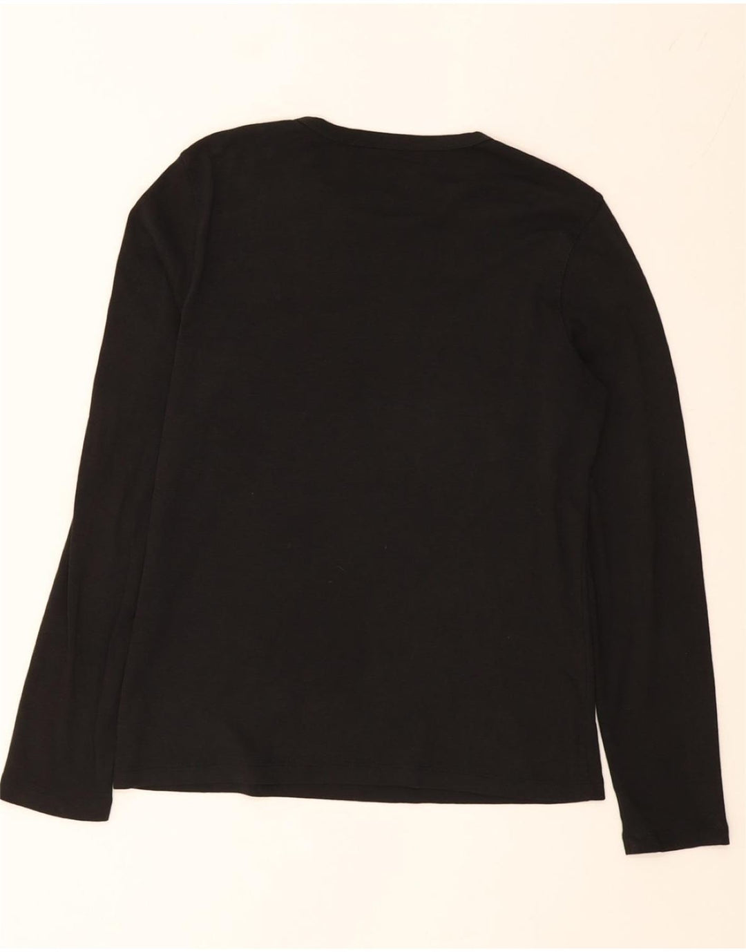 EDDIE BAUER Womens Top Long Sleeve UK 14 Medium Black Cotton Vintage Eddie Bauer and Second-Hand Eddie Bauer from Messina Hembry 