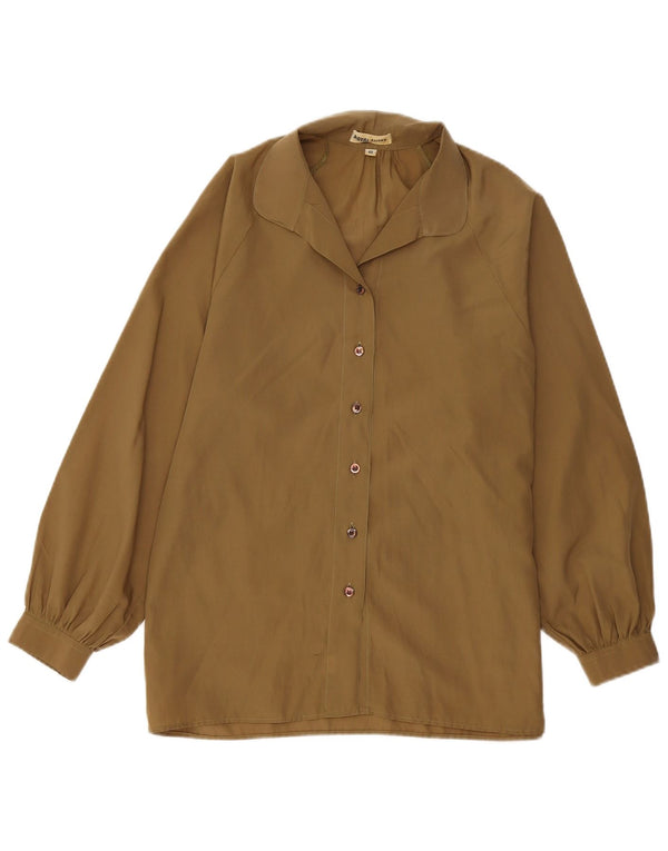 Bluză Cămașă Vintage Femei IT 48 XL Kaki