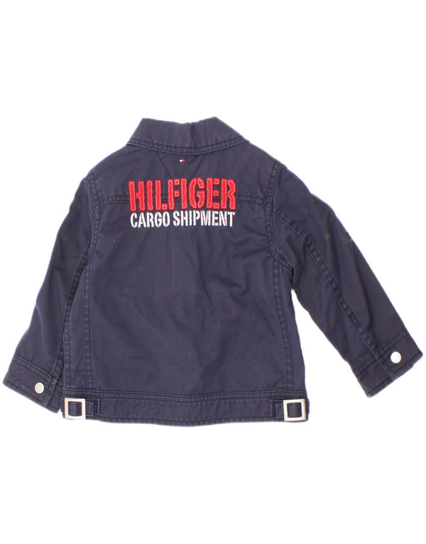 Geacă bomber grafică Tommy Hilfiger pentru bebeluși 18-24 luni, bleumarin