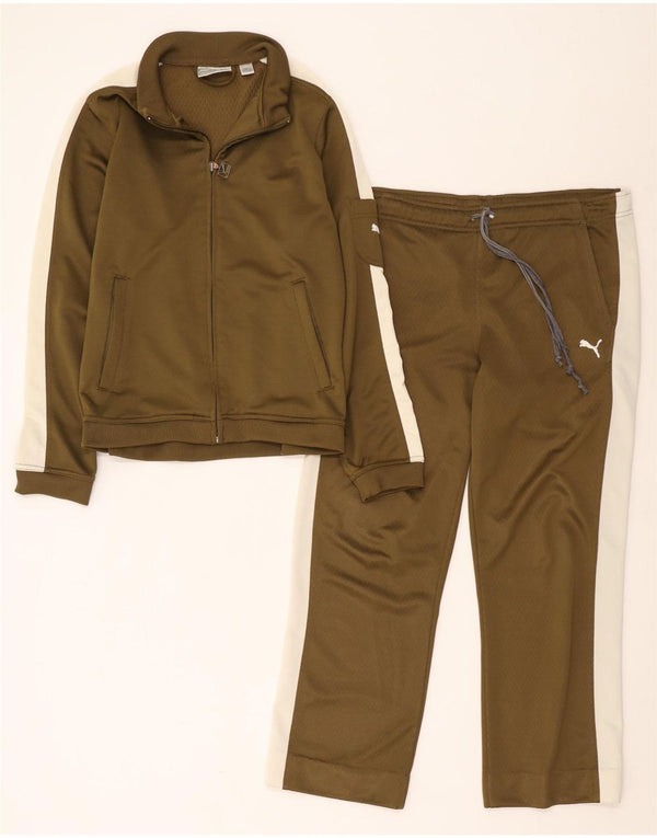 Trening Puma pentru femei UK 12 Medium Khaki Colorblock Poliester