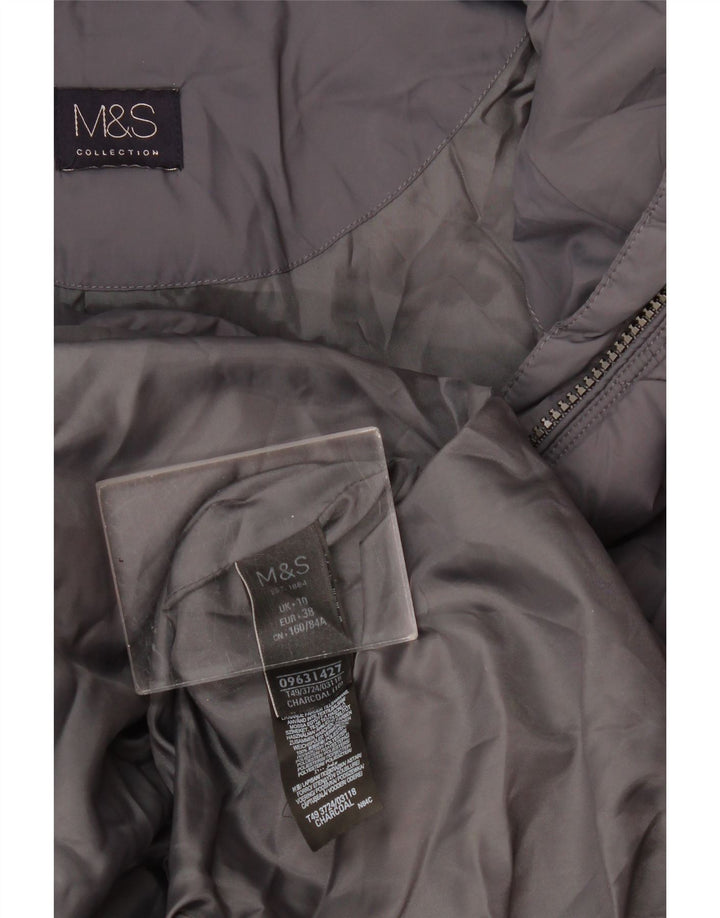 Palton căptușit pentru femei Marks & Spencer UK 10 mic, gri, poliester