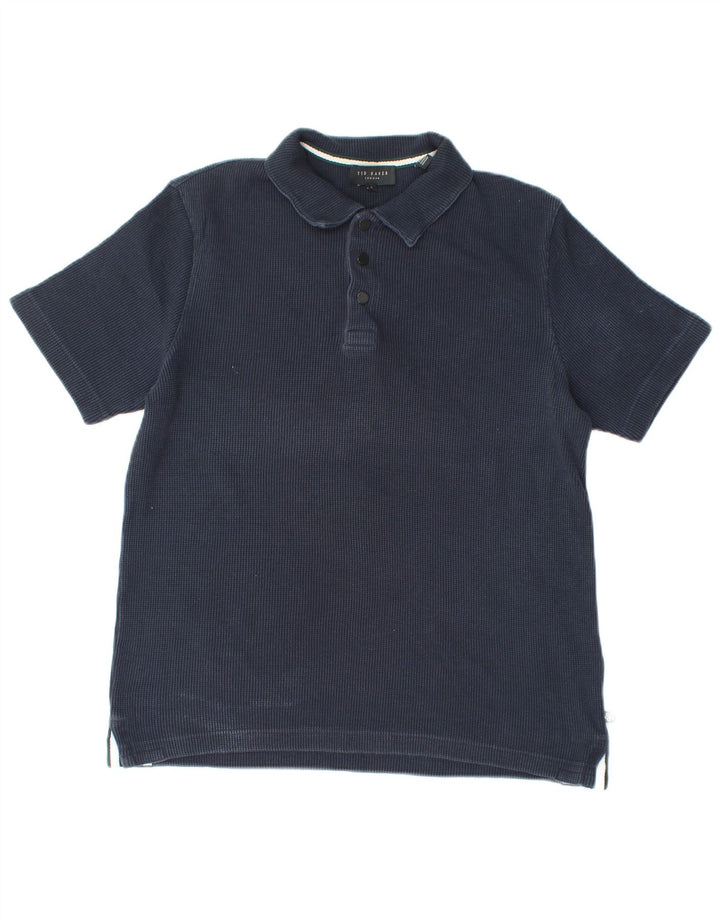 Tricou polo pentru bărbați TED BAKER Mărimea 2 Mic Bumbac bleumarin