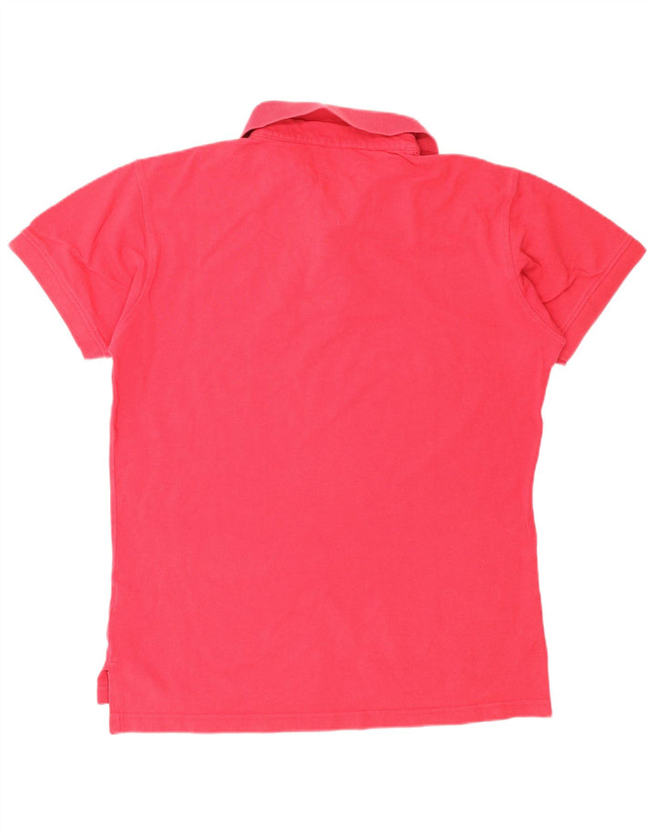 Tricou polo Tommy Hilfiger pentru bărbați, bumbac roz mediu