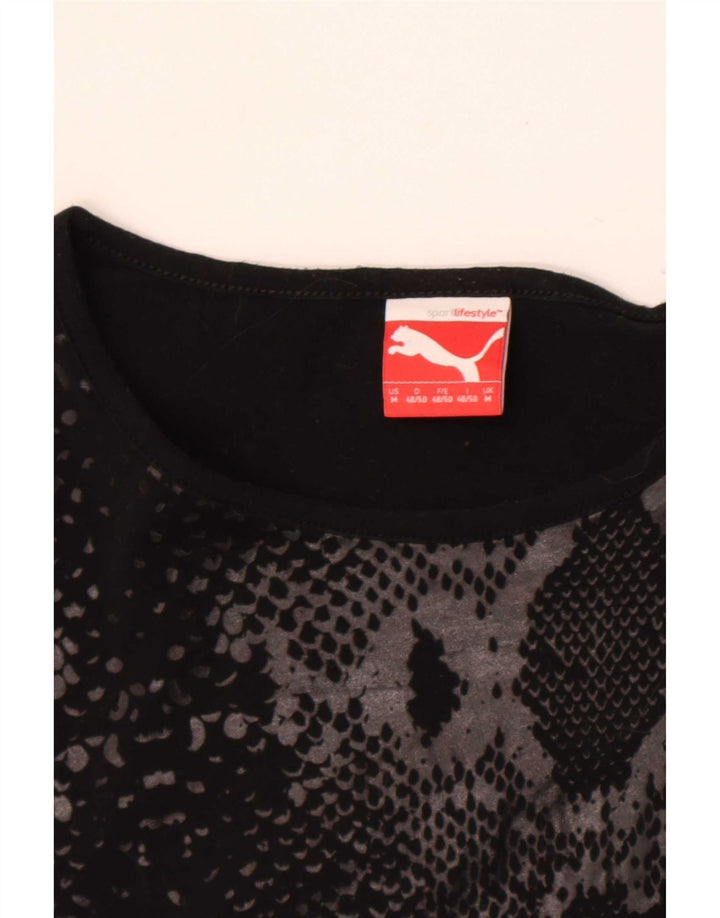 Tricou pentru bărbați Puma Top Medium Black Animal Print