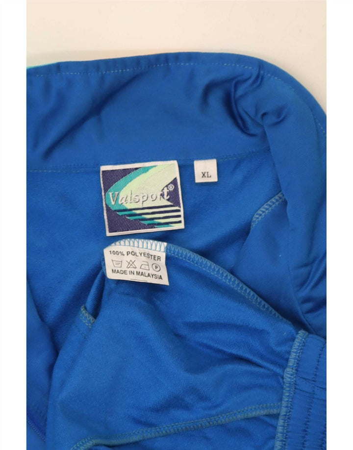 Tricou Vintage pentru Bărbați cu Imprimeu, Jachetă de Trening XL, Albastru Bloc de Culoare, Poliester